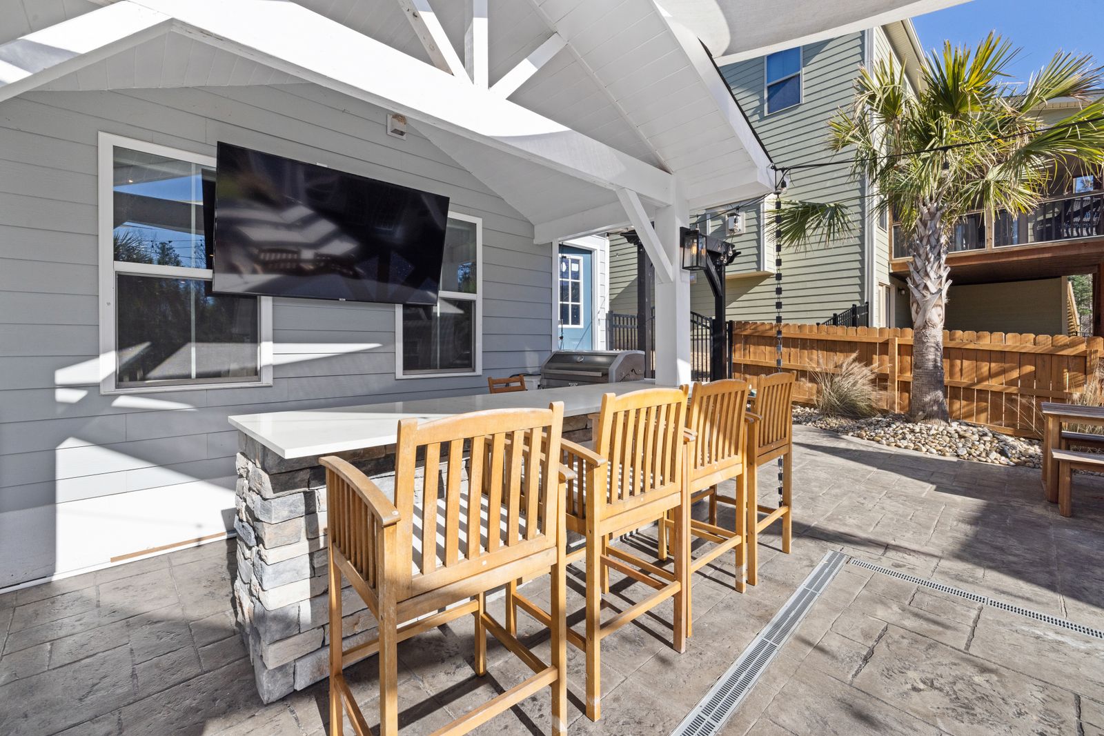 Covered patio and outdoor living